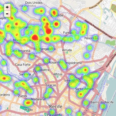 Visualização Mapa de Calor de Educação